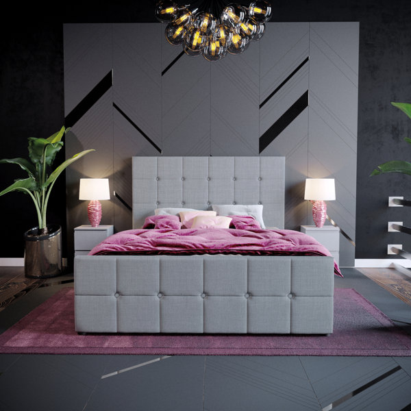 Wayfair tufted deals king bed